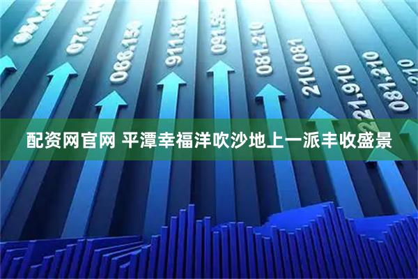 配资网官网 平潭幸福洋吹沙地上一派丰收盛景